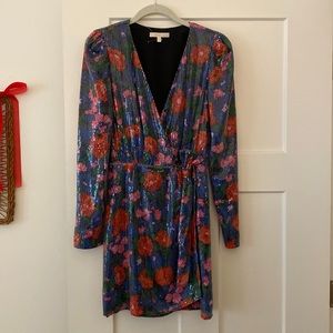 Floral sequin dress